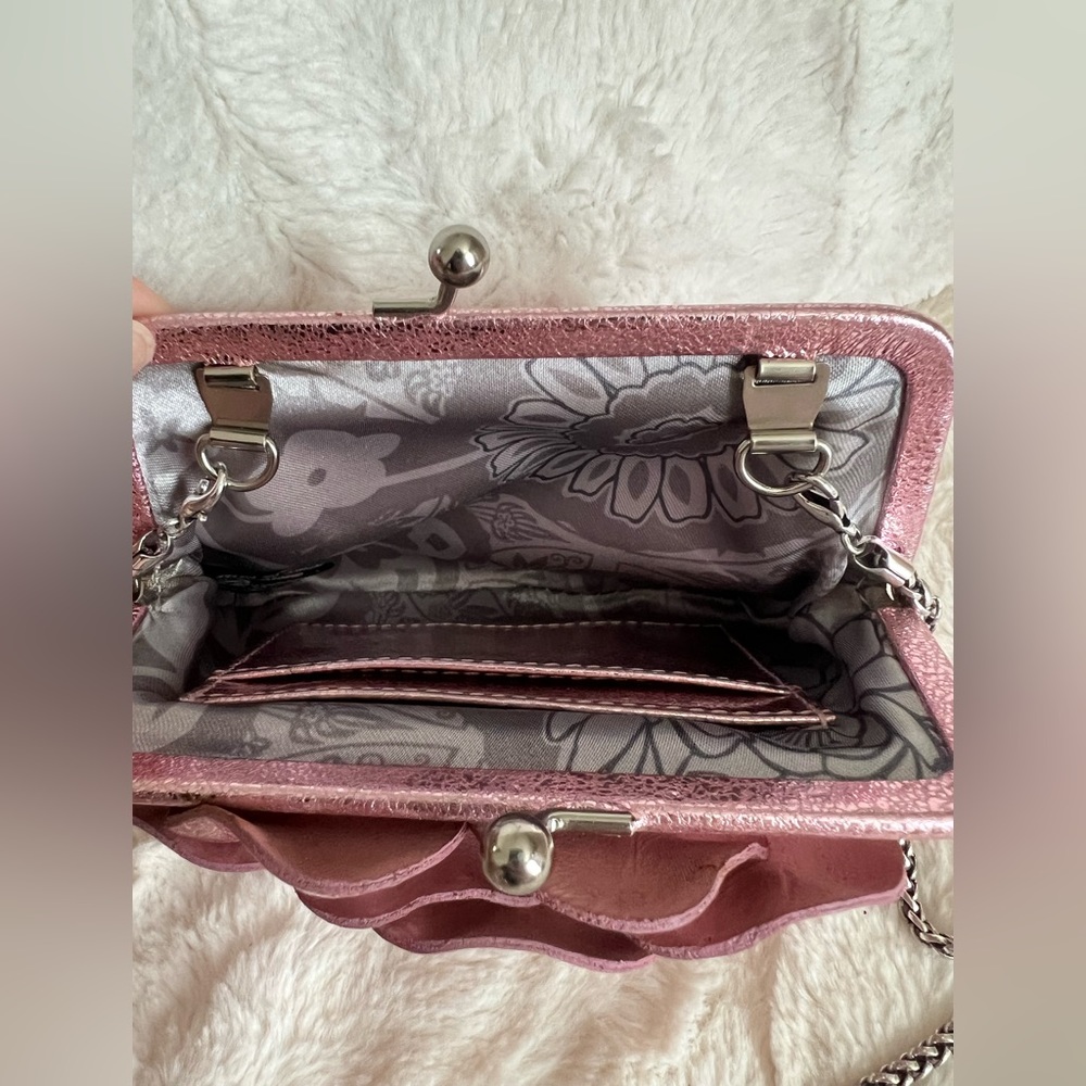Brighton Crossbody Purse Rosalie Flower Rose
Metallic Pink Leather - Picture 6 of 9